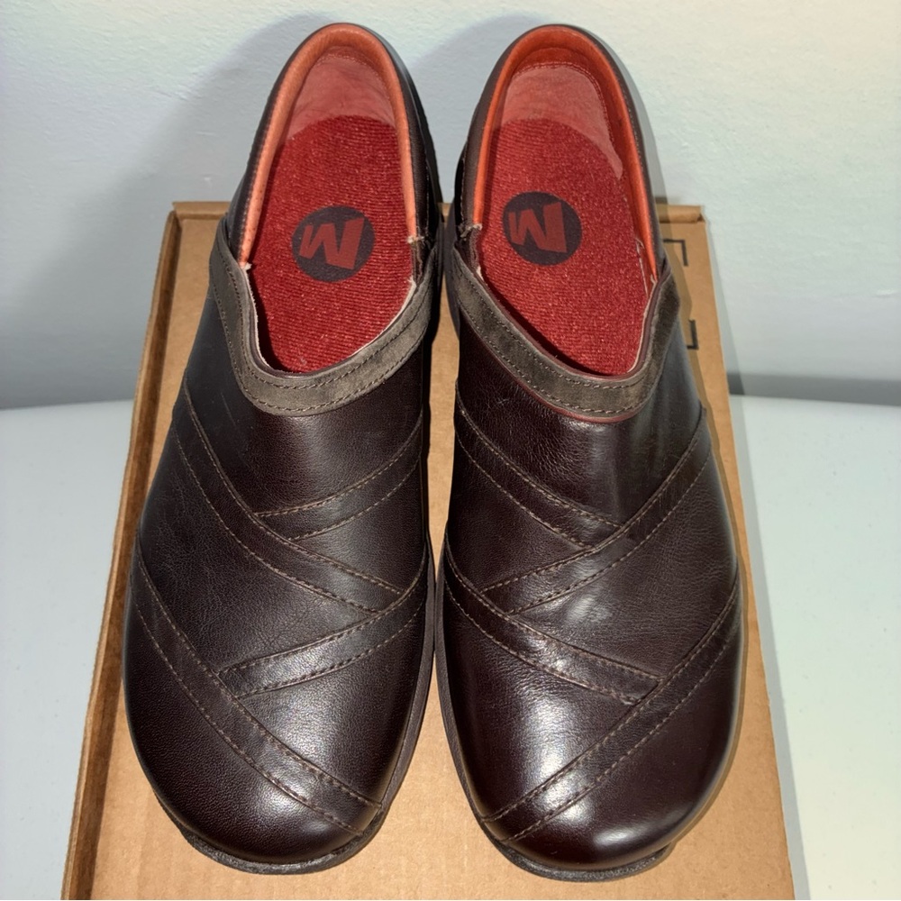 Merrell Women’s Primo Patch Slip-On Loafer Leather Shoes Size 8
